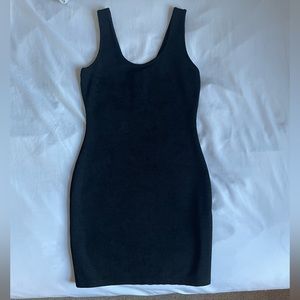 Black BodyCon Dress with partial zip in back